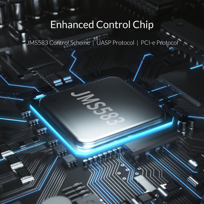 ORICO M.2 NVMe / SATA SSD to USB 3.1 Gen 2 Type-C Aluminum Solid State Drive Enclosure (M-key / M&B-key) with 10Gbps Speed, 2TB Supported Storage, and Support for Windows, macOS, and Linux for PCs, Desktop Computers, and Laptops