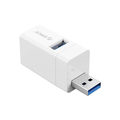 ORICO Mini 3 in 1 USB Hub with USB A 3.0 5Gbps and 2.0 480Mbps Ports and Wide Compatibility for Smartphone PC Desktop Laptop | MINI-U32L