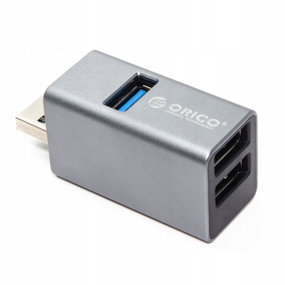 ORICO Mini 3 in 1 USB Hub with USB A 3.0 5Gbps and 2.0 480Mbps Ports and Wide Compatibility for Smartphone PC Desktop Laptop | MINI-U32L