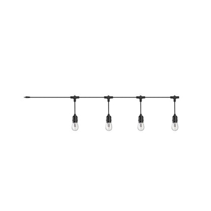 [CLEARANCE] ORICO 4pcs S14 E26 0.5W LED Light Bulb and PVC Wire with 2800K Color Temperature and IP66 Waterproof for Outdoor Camping Streetlight | OBL04 - Black