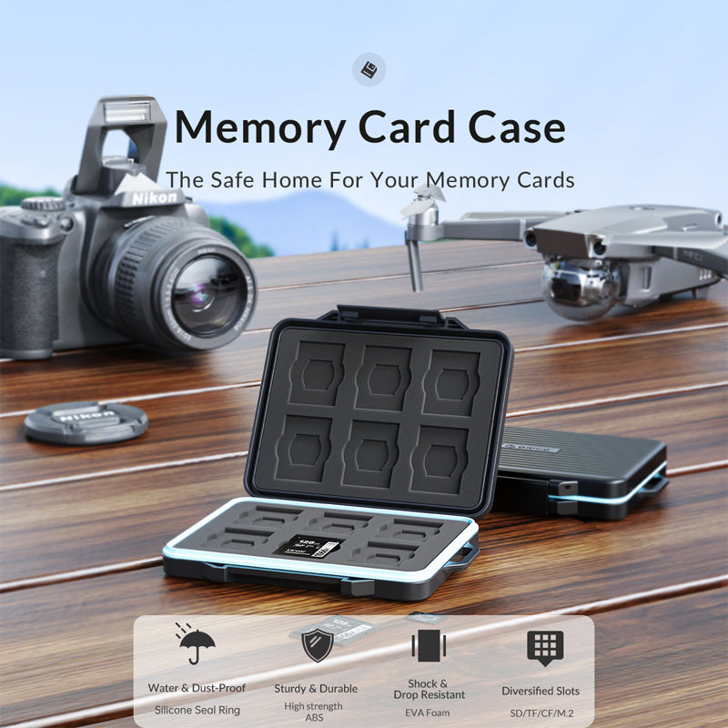[CLEARANCE] ORICO External Hard Drive Memory Card Organizer Storage Bag for 2.5 HDD, SSD, CF, SD & TF Card Storage Disk Drives | PHCD-5