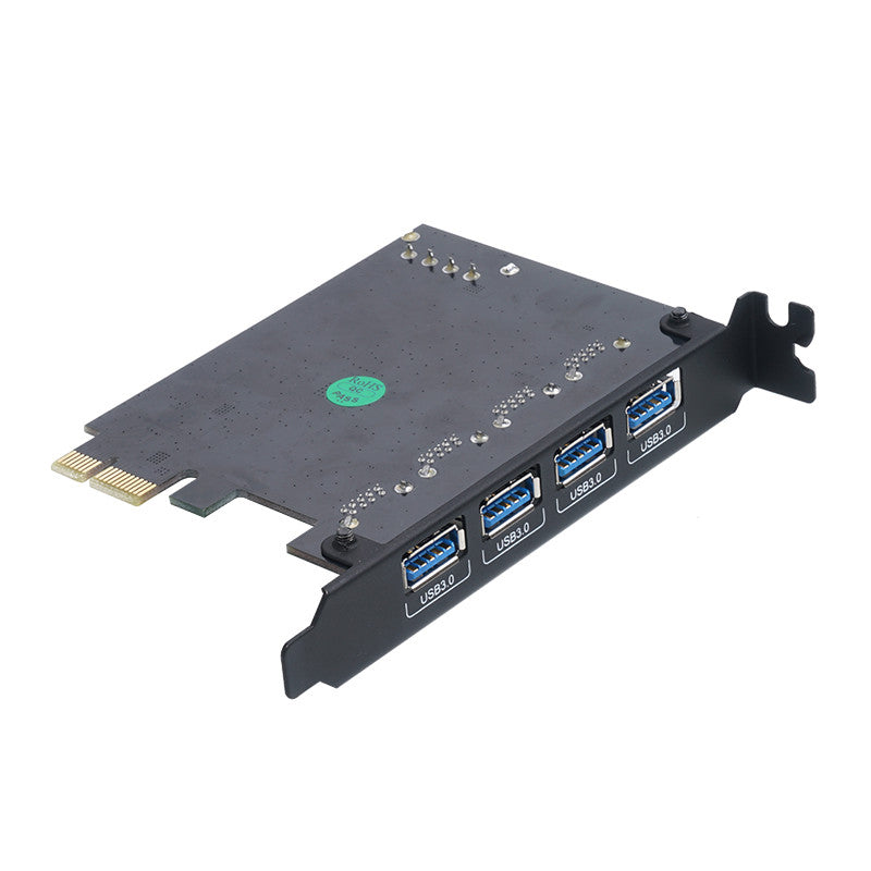 ORICO 4-Port USB 3.0 PCIe Expansion Card with 5Gbps High-Speed Data Rate for Desktop Computers (Windows & Linux) | PCIe USB Expansion Card | PCIe Card with USB Ports | ORICO-PVU3-4P-V1