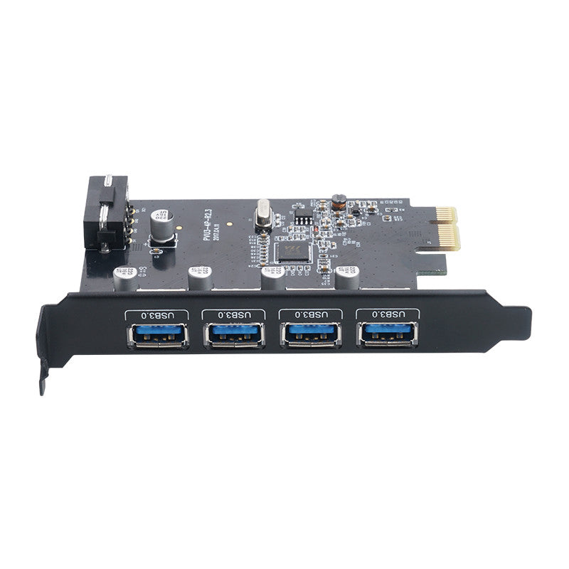 ORICO 4-Port USB 3.0 PCIe Expansion Card with 5Gbps High-Speed Data Rate for Desktop Computers (Windows & Linux) | PCIe USB Expansion Card | PCIe Card with USB Ports | ORICO-PVU3-4P-V1