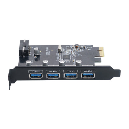 ORICO 4-Port USB 3.0 PCIe Expansion Card with 5Gbps High-Speed Data Rate for Desktop Computers (Windows & Linux) | PCIe USB Expansion Card | PCIe Card with USB Ports | ORICO-PVU3-4P-V1