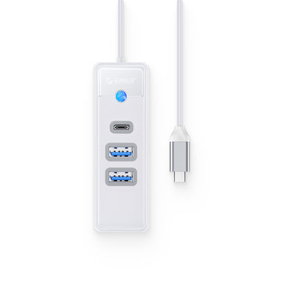 [CLEARANCE] ORICO (0.15m) 3-in-1 USB 3.0 Type C Hub with 5Gbps Transfer Rate, USB-A 3.0, USB-C 3.0 for Windows, macOS, Linux (Black) | PWC2U-C3-015