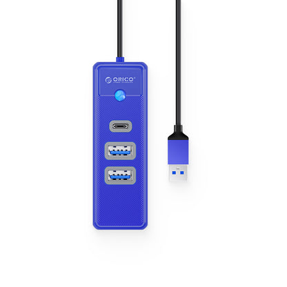 [CLEARANCE] ORICO 0.5m 3-in-1 USB 3.0 Type A Hub with 5Gbps Transfer Rate, USB-A 3.0, USB-C 3.0 for Windows, macOS, Linux | PWC2U-U3-015