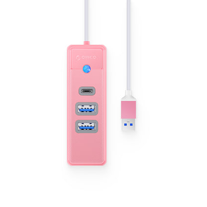 [CLEARANCE] ORICO 0.5m 3-in-1 USB 3.0 Type A Hub with 5Gbps Transfer Rate, USB-A 3.0, USB-C 3.0 for Windows, macOS, Linux | PWC2U-U3-015