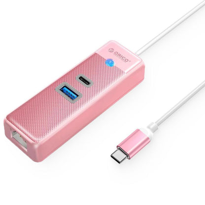 [CLEARANCE] ORICO 3-in-1 USB 3.0 Type C Data Hub with 5Gbps USB-C 3.0 Input, 1000Mbps Ethernet, 5Gbps USB-A 3.0 Output for Windows 8/10, macOS, Linux | PWCUR-C3-05