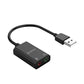ORICO External USB Sound Card with 2-Port 3.5mm Audio Output for Microphones, Headphones & Speakers to PC/Computer Desktops & Laptops (Windows, macOS & Linux) | ORICO-SKT2
