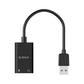 ORICO External USB Sound Card with 2-Port 3.5mm Audio Output for Microphones, Headphones & Speakers to PC/Computer Desktops & Laptops (Windows, macOS & Linux) | ORICO-SKT2
