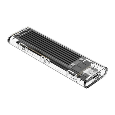 [CLEARANCE] ORICO M.2 NVMe SSD Solid State Drive Transparent Enclosure with USB 3.1 Type-C Output, 10Gbps Transfer Rate, 2TB Max Capacity for Windows, Mac OS, Linux | TCM2-C3