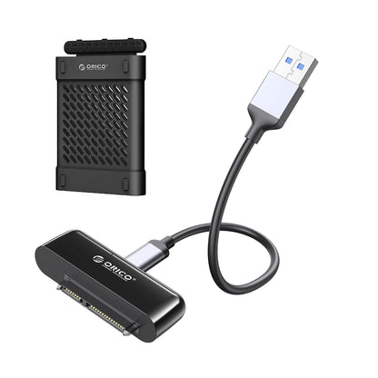 ORICO USB 3.0 to SATA Adapter Cable for 2.5 / 3.5 inch HDD SSD with 5Gbps Transfer Speed and 2.5 inch Hard Disk Drive Protective Silicone Case (Optiol Purchase) for Computers & Laptops