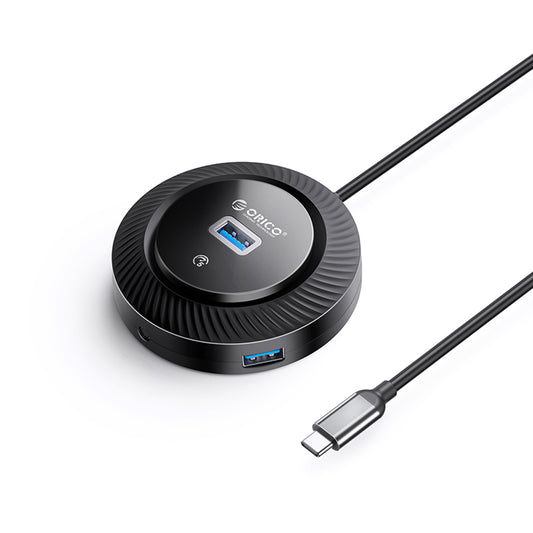 ORICO 4-IN-1 USB HUB 5GBPS (0.3M,1.8M) Type-C Cable with 3.5mm Audio/Microphone Output & 3-Port USB 3.0 | Windows, Linux & macOS Support | for PCs, Computer Desktops & Laptops | USB Hubs & Docking Stations | YK4-C3