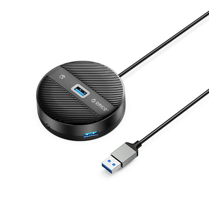 [CLEARANCE] ORICO 4-IN-1 USB HUB 5GBPS (0.3M,1.8M) USB-A Cable with 3.5mm Audio/Microphone Output & 3-Port USB 3.0 | Windows, Linux & macOS Support | for PCs, Computer Desktops & Laptops | USB Hubs & Docking Stations | YS4-U3
