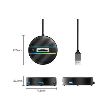 [CLEARANCE] ORICO 1.8 Meter 4 in 1 USB A RGB Hub with USB-A 3.0 / SD/TF Card Slot and 5Gbps Data Transfer Rate for Windows, Mac OS, Linux | YSR5-U3