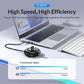 ORICO YX3-C2 (0.3m) 4-Port USB 3.0 Type C Desktop Hub 10W with 5Gbps Transmission Rate, 5Gbps USB-A 3.0, 3.5mm Audio Port, 480Mbps USB-A 2.0 Output for Windows 8/10, macOS, Linux, PC, Laptop, Desktop Computer