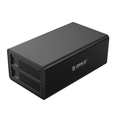 [CLEARANCE] ORICO 35 Series 2-Bay 2.5 to 3.5" HDD / SSD SATA 3.0 USB 3.0 Hard Drive Enclosure Case with Large Memory Disk Storage Capacity for Windows MacOS Linux Computer PC Laptop MacBook iMac | 3529U3