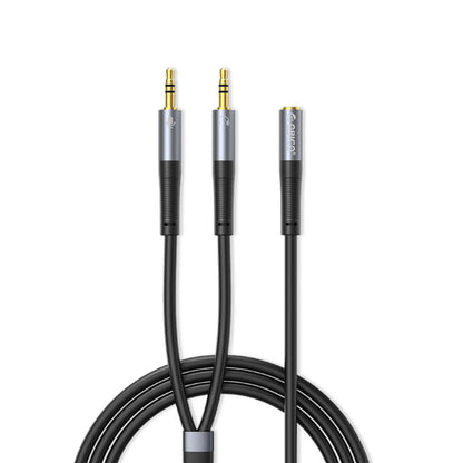 [CLEARANCE] ORICO 0.5 Meter 3.5mm TRS Female to Dual Male Jack Headset AUX Audio Splitter Adapter Extension Cable for Desktop Computer PC Laptop Mobile Phone Tablet Music Streaming & Recording - Orange | AX1-05-OR