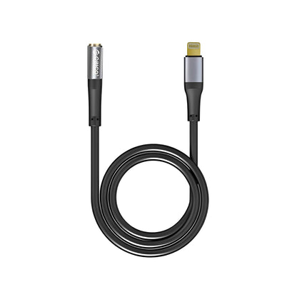 ORICO 0.2 Meter 3.5mm Audio Female Cable Adapter to Lightning Male Gold Plated with Silicon Outer Cover for Earphones and Headphones to iPhones, iPads and MacBook | AXL