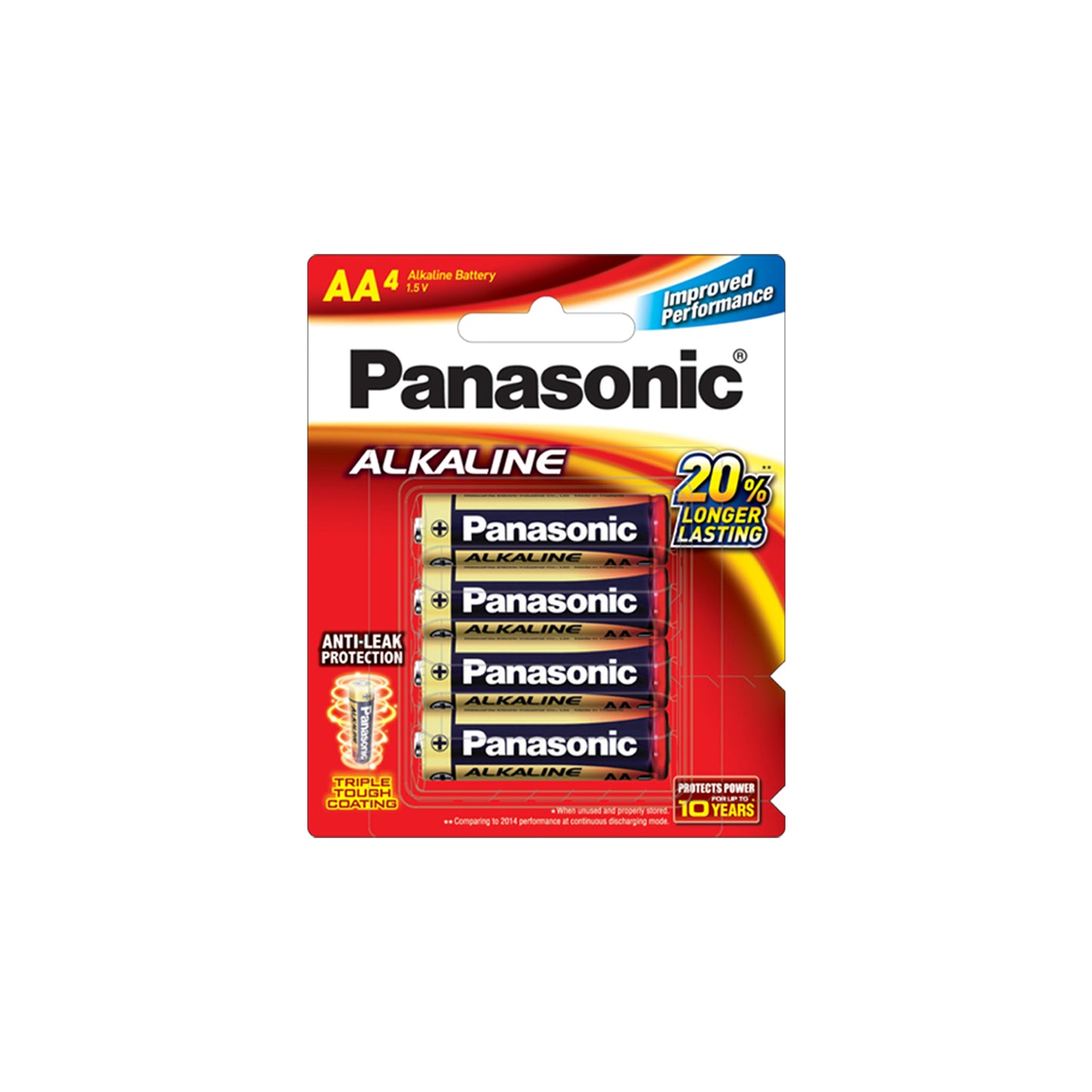 Panasonic LR6T/4B AA (Pack of 4) Alkaline Batteries 1.5V Battery