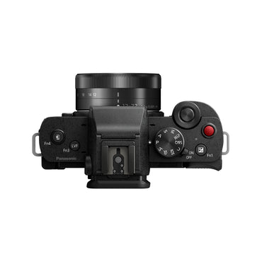 [CLEARANCE] Panasonic Lumix G100 w/ G Vario 12-32mm f/3.5-5.6 ASPH. Micro Four Thirds (MFT-Mount) Lens + Tripod Grip Mirrorless Camera Kit - 20.3MP Digital Live MOS Sensor, UHD 4K 30p, V-Log, Wi-Fi & Bluetooth, Autofocus | DC-G100KGA-K DC-G100VGA-K
