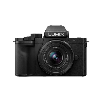 [CLEARANCE] Panasonic Lumix G100 w/ G Vario 12-32mm f/3.5-5.6 ASPH. Micro Four Thirds (MFT-Mount) Lens + Tripod Grip Mirrorless Camera Kit - 20.3MP Digital Live MOS Sensor, UHD 4K 30p, V-Log, Wi-Fi & Bluetooth, Autofocus | DC-G100KGA-K DC-G100VGA-K