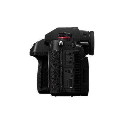 Panasonic LUMIX S1H Full-Frame Mirrorless Camera (Body Only) - 24.2MP CMOS Sensor, 6K 24p Video, 10-Bit 4K DCI/UHD, V-Log, Dual Native ISO, HFR, Contrast-Detect 225-Area DFD Autofocus, 5-Axis Sensor-Shift Image Stabilization | DC-S1HPP