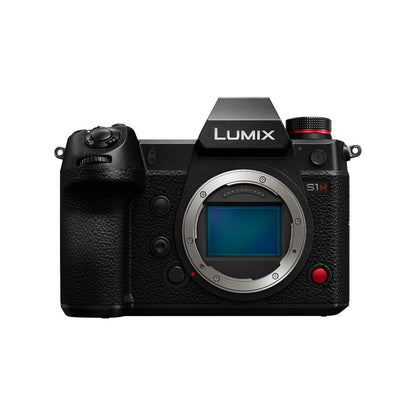 Panasonic LUMIX S1H Full-Frame Mirrorless Camera (Body Only) - 24.2MP CMOS Sensor, 6K 24p Video, 10-Bit 4K DCI/UHD, V-Log, Dual Native ISO, HFR, Contrast-Detect 225-Area DFD Autofocus, 5-Axis Sensor-Shift Image Stabilization | DC-S1HPP
