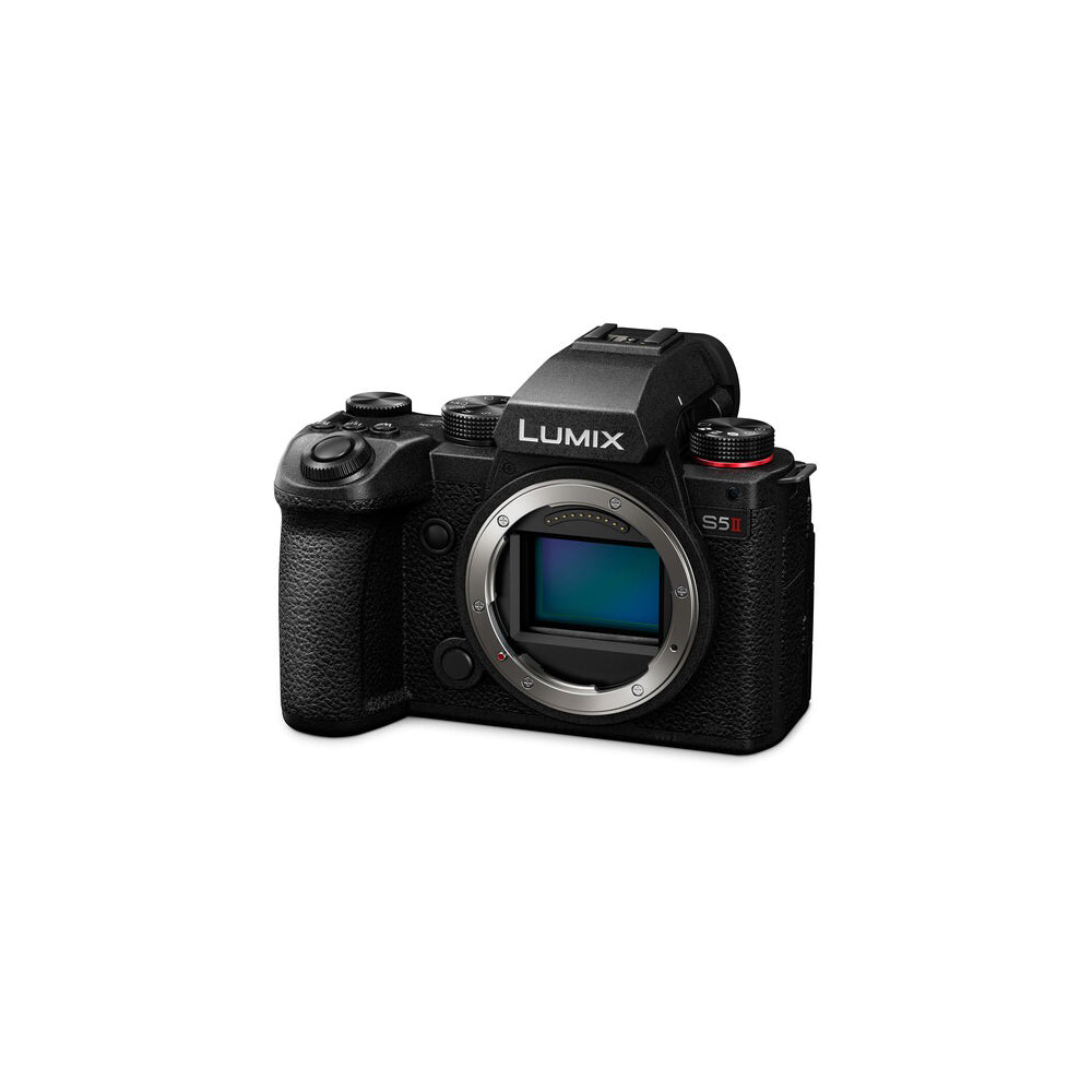 Panasonic Lumix S5 II with S 20-60mm f/3.5-5.6 (L-Mount) Lens Full-Frame Mirrorless Camera - 24.2MP CMOS Sensor, 10-Bit 6K 30/4K 60, Wi-Fi & Bluetooth, 779-Point Phase-Detection Autofocus, 5-Axis Sensor-Shift Image Stabilization | DC-S5MII