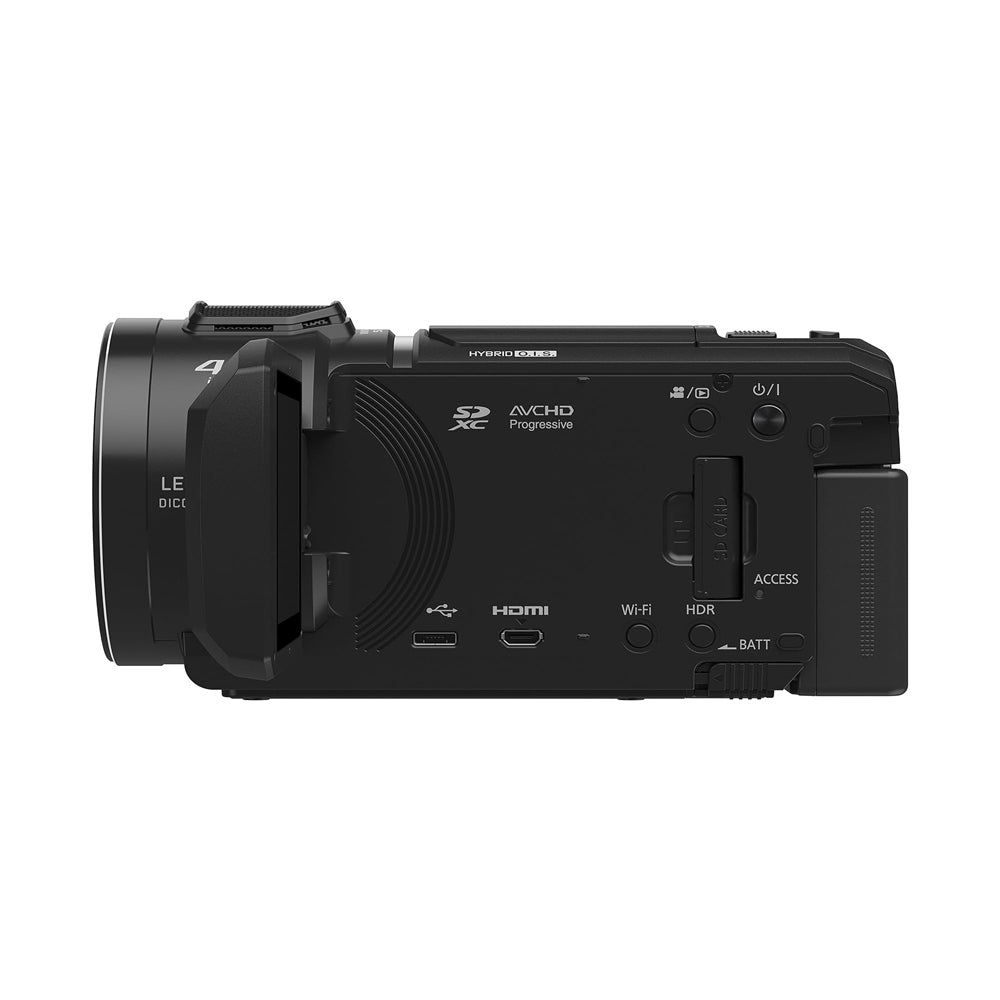 Panasonic Lumix HC-V800 Full-HD 26MP Digital Video Camcorder - 24x Leica Dicomar Optical Zoom, Wi-Fi, HDR, 1/2.5" Back-Illuminated MOS Sensor, Three OIS Stabilizer Systems, Active Contrast Mode, 5.1-Channel Wind-Shielded Zoom Mic