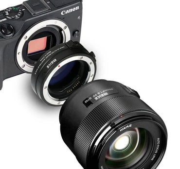 Meike MK-EFTM-C Drop-in Filter Auto Focus Mount Adapter for Canon EF/EF-S Lens to EOS M Camera with Variable ND Filter and Clear UV Filter, EOS M / M2 / M3 / M5 / M6 / M10 / M50 / M100 / M200 Mirrorless Camera