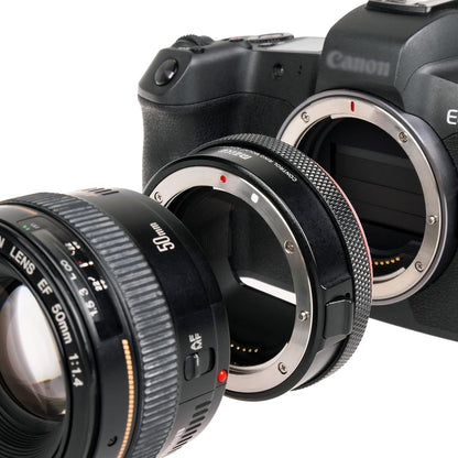 Meike MK-EFTR-B Auto Focus Control Ring Mount Adapter for Canon EF/EF-S Lens to EOS-R Cameras EOS R / RP / R5 / R6 / R7 / R10 / C70 Mirrorless Camera Setting Aperture, Shutter Speed, ISO