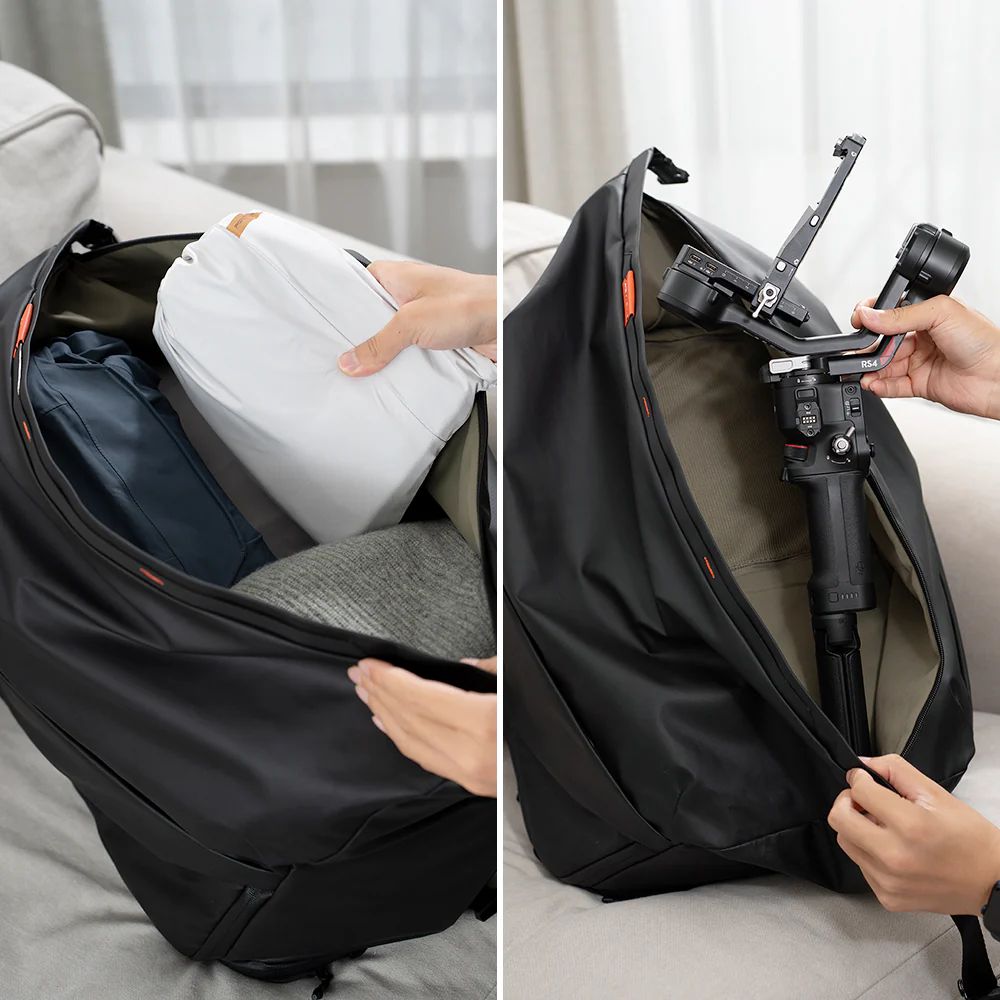 PGYTECH OneMo Travel Backpack (35L) Versatile Camera & Drone Gear Bag with 3-in-1 Carrying Mode, Laptop Compartment, Quick-Access Pockets, Tripod Holder, Anti-Lost Apple AirTag Pocket & Anti-Theft Zippers for Photography & Travel