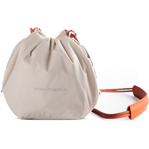 PGYTECH OneGo Drawstring Storage Bag with Detachable Shoulder Strap and Interior Dividers for Cameras, Smartphones, and Accessories