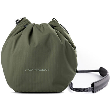 PGYTECH OneGo Drawstring Storage Bag with Detachable Shoulder Strap and Interior Dividers for Cameras, Smartphones, and Accessories