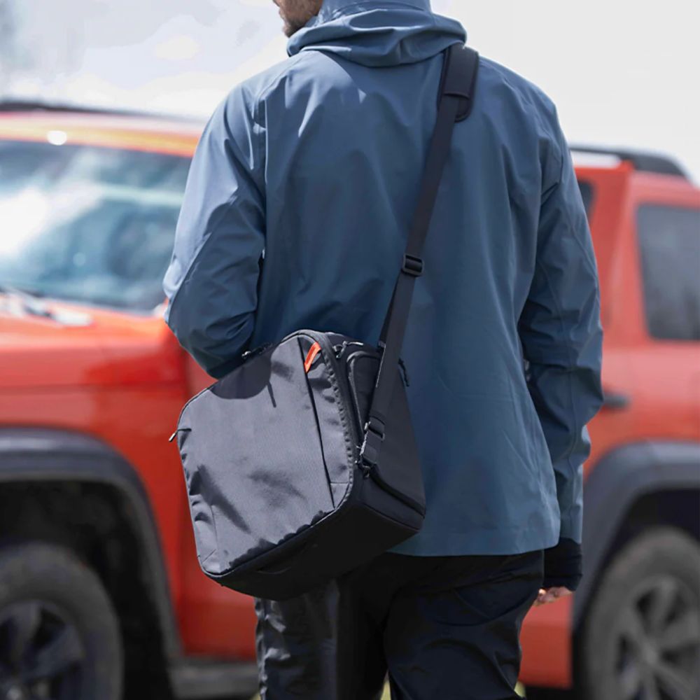 PGYTECH OnePro Flex Backpack - Modular Camera & Drone Gear Bag with Insert Organizer, Quick-Access Pockets, Laptop Compartment, Tripod Holder, Anti-Lost Apple AirTag Pocket & Weather-Resistant Design for Outdoor Photography & Travel