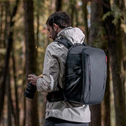 PGYTECH OneMo 2 (25L/35L) Anti-Theft Camera Backpack + Shoulder Bag with Hidden Apple AirTag Pocket, Tripod Holder, Battery Storage, Quick-Side Access Pocket, Laptop Compartment, and Adjustable Dividers for Sony Fujifilm Canon Nikon Lumix