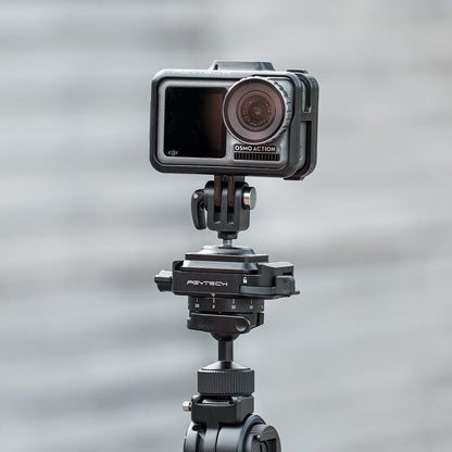 PGYTECH Arca-Type Quick Release Plate with Ball Head and 1/4" Mount Adapter for Insta360, DJI, GoPro Action Cameras, and Smartphone Holders | P-CG-014