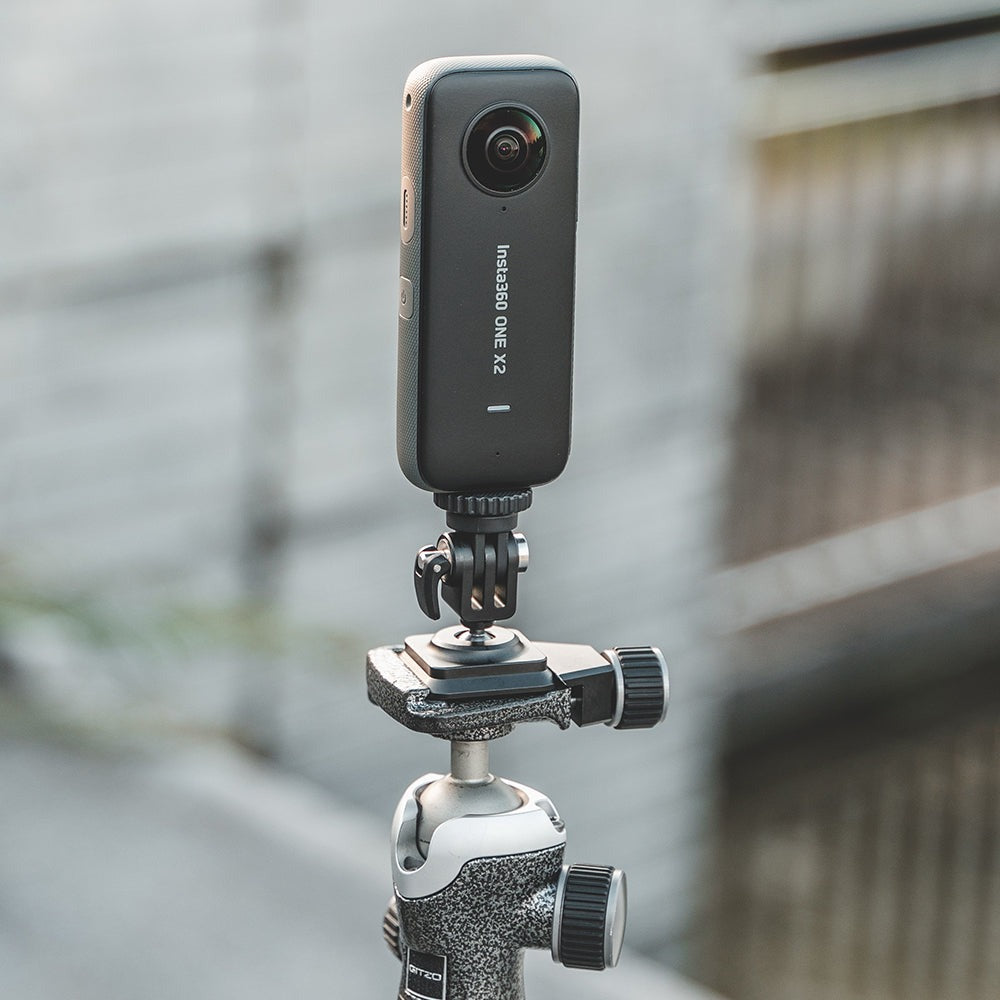 PGYTECH Arca-Type Quick Release Plate with Ball Head and 1/4" Mount Adapter for Insta360, DJI, GoPro Action Cameras, and Smartphone Holders | P-CG-014