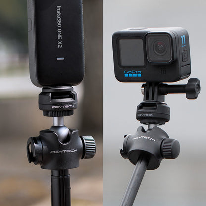 PGYTECH CapLock Quick Release Action Camera Mount Set with Dual-Locking System and 1/4" Screw Adapter for Insta360, DJI, GoPro, Smartphone Holders, Tripods, Monopods, Selfie Sticks, and Gimbal Stabilizers | P-CG-141