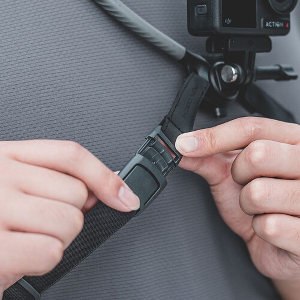 PGYTECH CapLock Action Camera Quick Release Neck Band with Optiol Smartphone Holder, Adjustable Chest Strap, and 1/4"-20 Mount Adapter for Insta360, DJI, GoPro, and  (60-92mm) Mobile Phones | P-GM-153 / P-GM-176