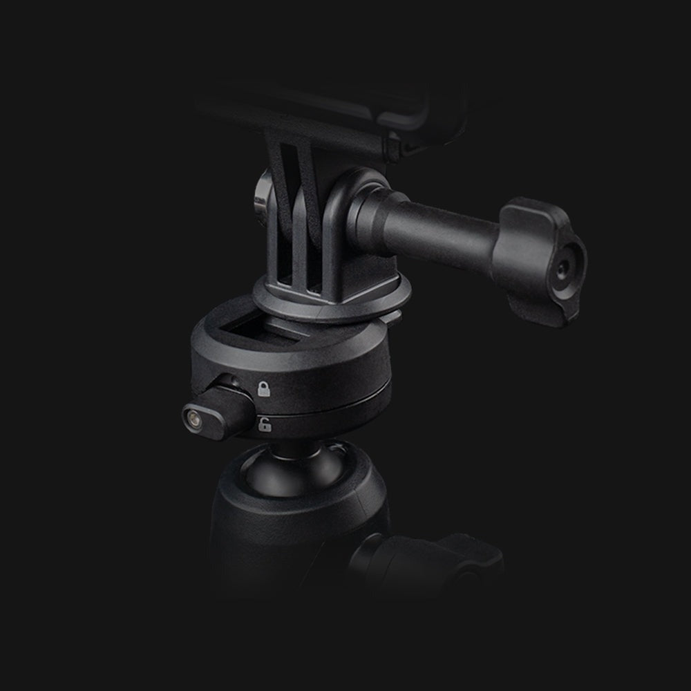 PGYTECH CapLock Quick Release Motorcycle Rearview Mirror Mount with Tube Sleeves (6mm, 8mm, 10mm, 12mm, 14mm) and 1/4" Screw Adapter for Insta360, DJI, GoPro Action Cameras, and Mobile Phone Holders | P-GM-170