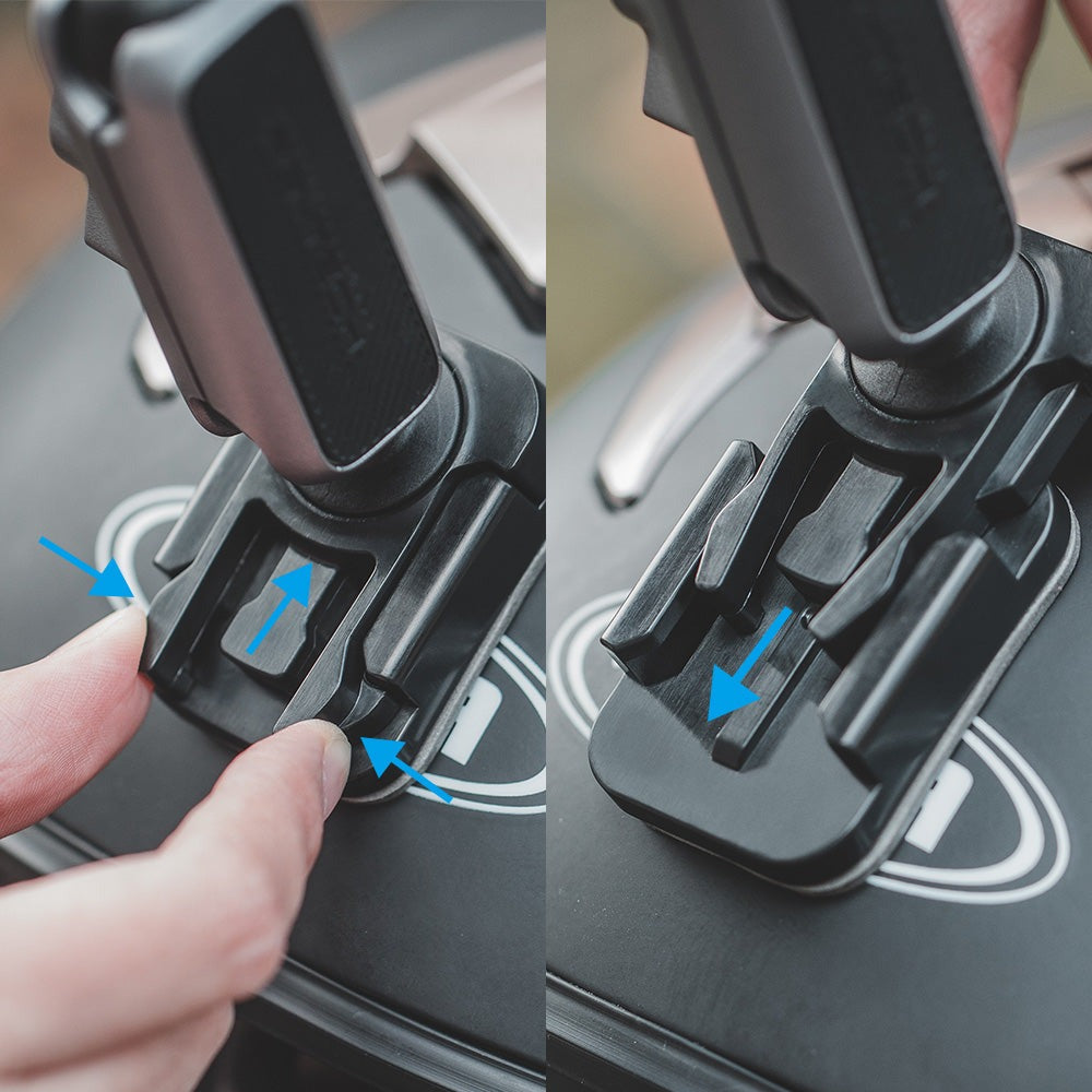 PGYTECH CapLock Quick Release Action Camera Helmet Adhesive Mount with 1/4" Screw Adapter, Dual Ball Head, and Magic Arm for Insta360, DJI, and GoPro | P-GM-225