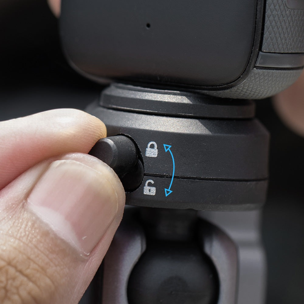 PGYTECH CapLock Quick Release Action Camera Helmet Adhesive Mount with 1/4" Screw Adapter, Dual Ball Head, and Magic Arm for Insta360, DJI, and GoPro | P-GM-225