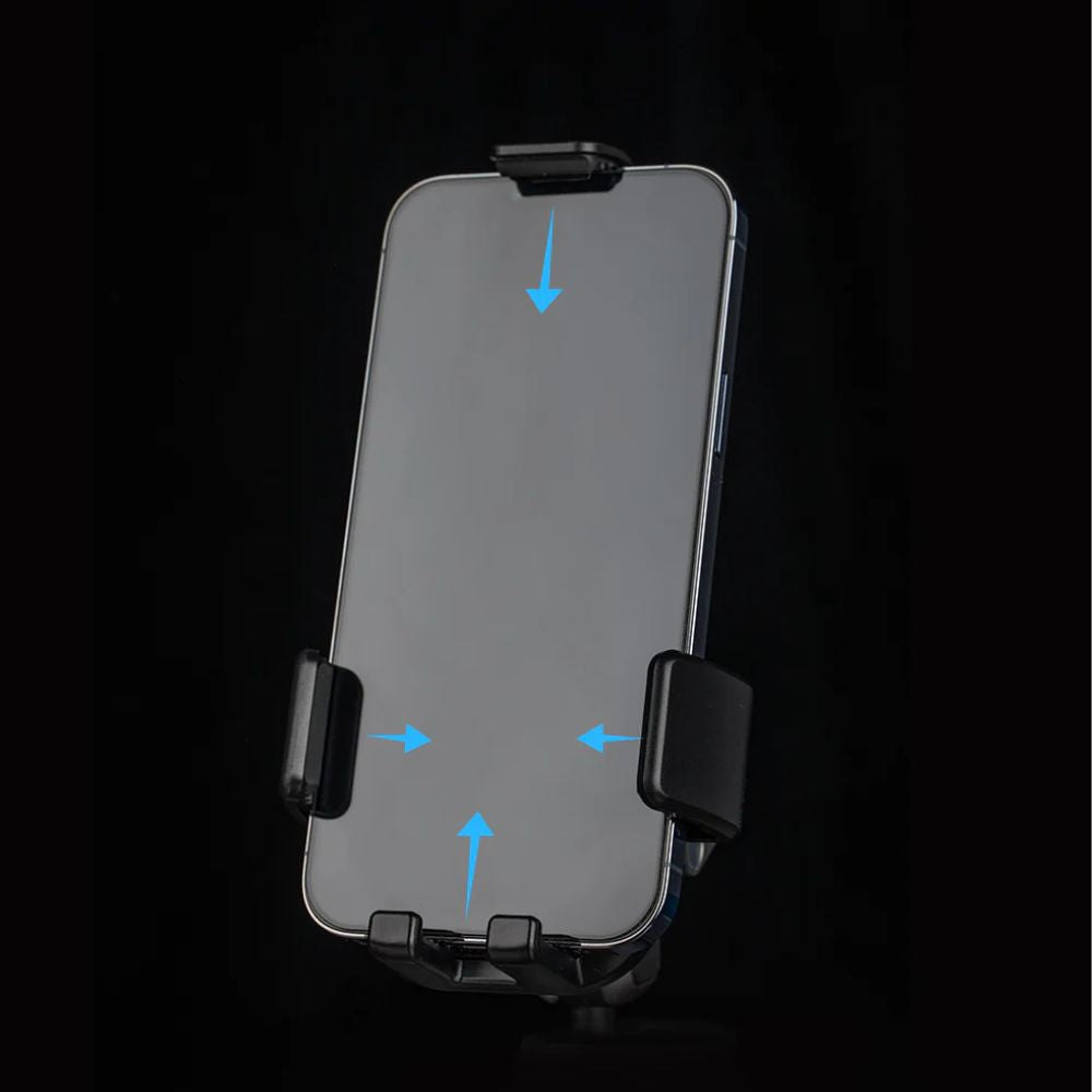 PGYTECH Full Wrap Phone Holder with Ball Head Mount and Anti-Slip Rubber for Smartphones (64-92mm x 130-175mm)