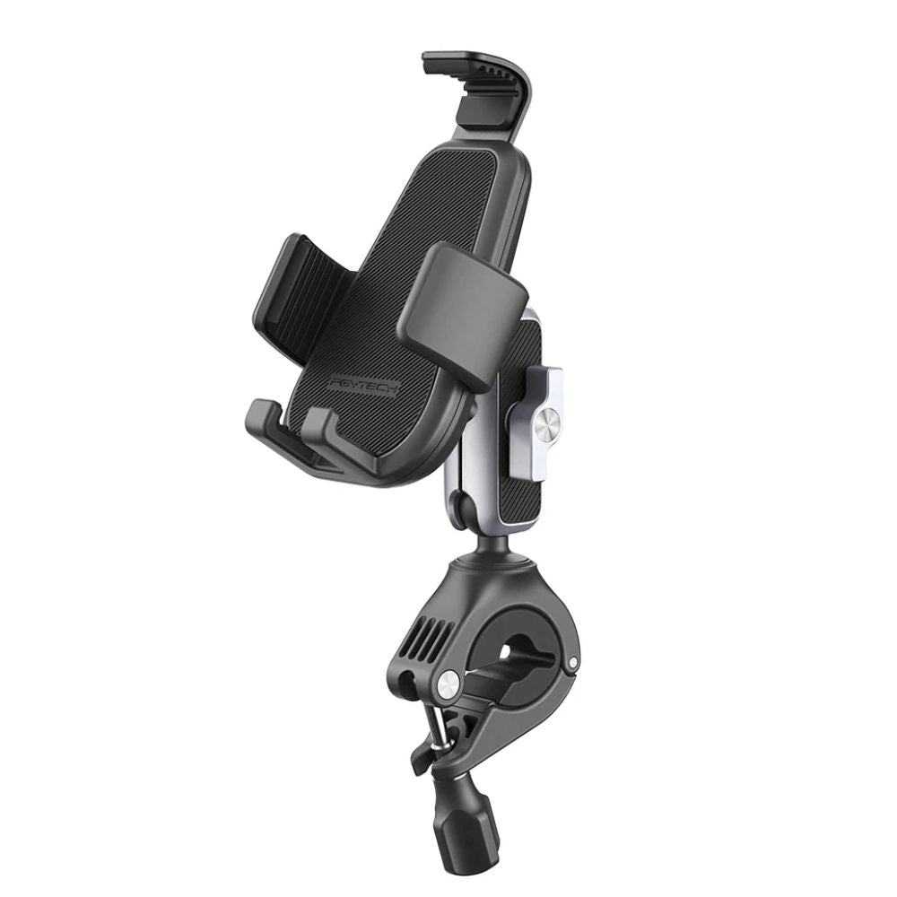 PGYTECH Smartphone Holder Handlebar Mount for Motorcycles and Bicycles with Dual Ball Head and Magic Arm for (64-92mm x 130-175mm) Supported Mobile Phones | P-PG-001