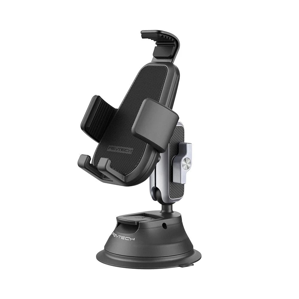 PGYTECH Smartphone Holder Suction Cup Mount for Car Windshield with Dual Ball Head and Magic Arm for (64-92mm x 130-175mm) Supported Mobile Phones | P-PG-002