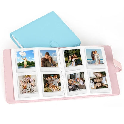 [CLEARANCE] Pikxi AS288 Kids Photo Album Leather with 288 Photos and 36 Pages and Slip On Latch for Fujifilm Instax Square Instant Camera - Pink, Blue, Black, Brown