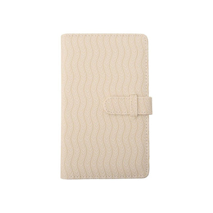 Pikxi AM96-01 96 Pockets Elegant Carved Wave Style Photo Album with Slip On Latch for Fujifilm Instax Mini Instant Camera - Light Pink