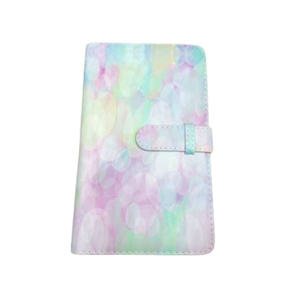 [CLEARANCE] Pikxi 96 Pockets Beautiful Colorful Artistic Painted Style Photo Album with Slip On Cover Latch for Fujifilm Instax Mini Instant Camera - Pink Tie-Dye